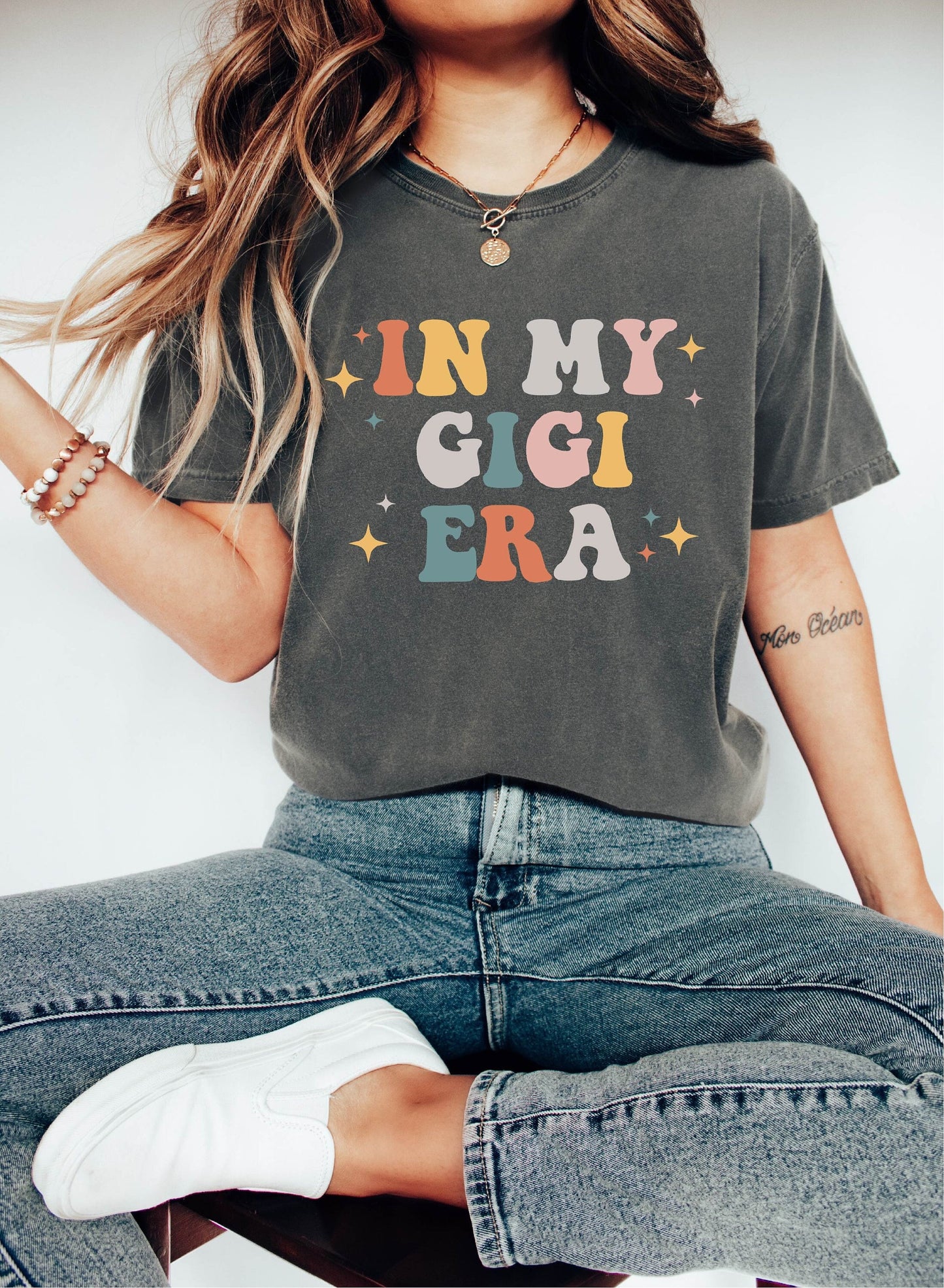 In My Gigi Era Shirt, Comfort Color Shirt, Gigi Shirt, Funny Gigi Shirt, Grandma Shirt,Gift for Grandma,Proud New Grandma Shirt,Grandma Gift
