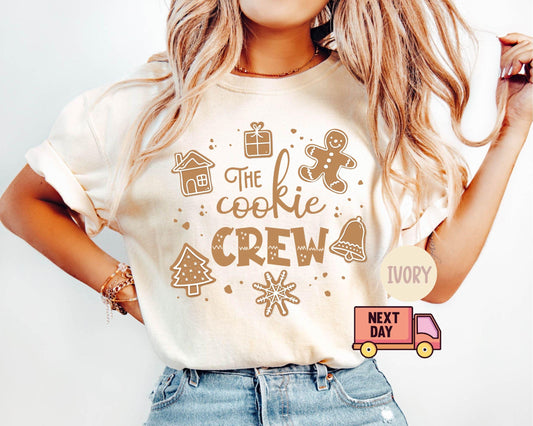 The Cookie Crew Shirt, Christmas Cookie Tee, Cookies Shirt, Christmas Baking Crew Shirt, Gifts for Mom Christmas, Gift