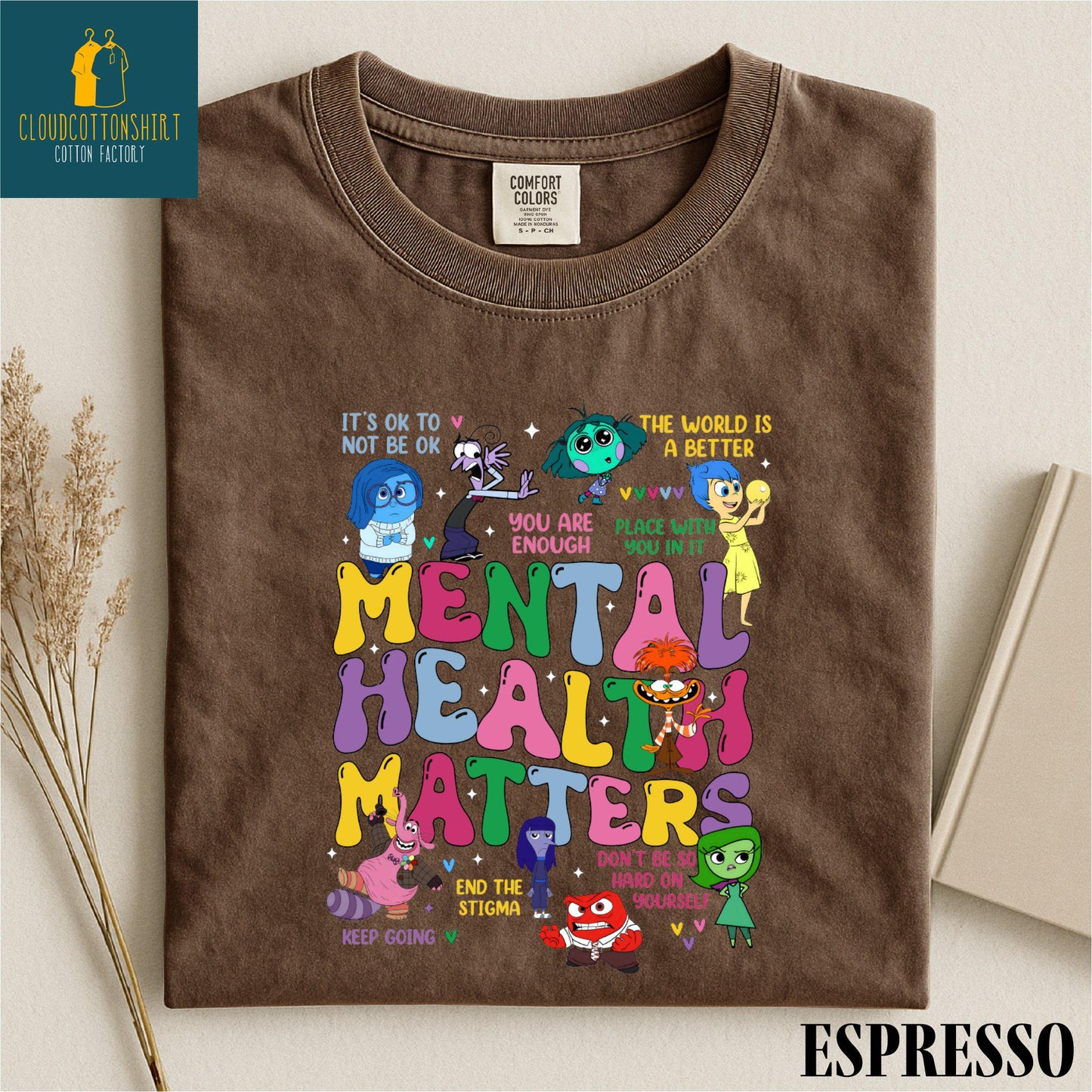 Mental Health Matters Shirt, Inside Out Sweatshirt, It's Okay To Feel All The Feels Sweater, Comfort Colors T-Shirt