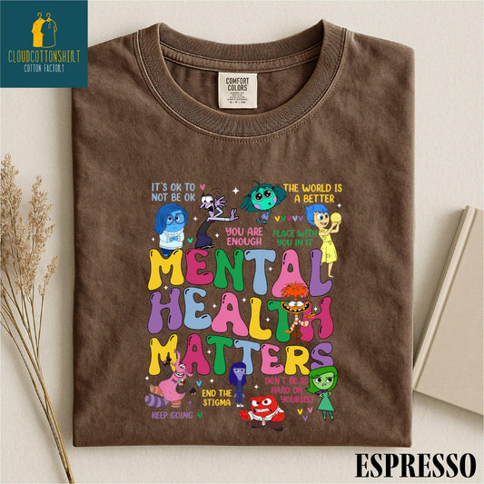 Mental Health Matters Shirt, Inside Out Sweatshirt, It's Okay To Feel All The Feels Sweater, Comfort Colors T-Shirt