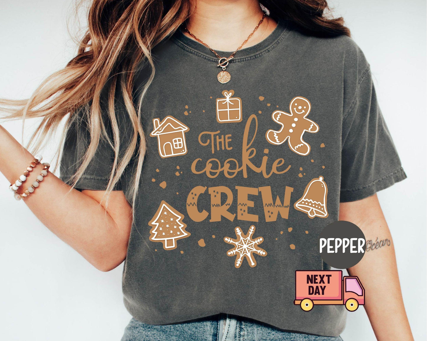 The Cookie Crew Shirt, Christmas Cookie Tee, Cookies Shirt, Christmas Baking Crew Shirt, Gifts for Mom Christmas, Gift