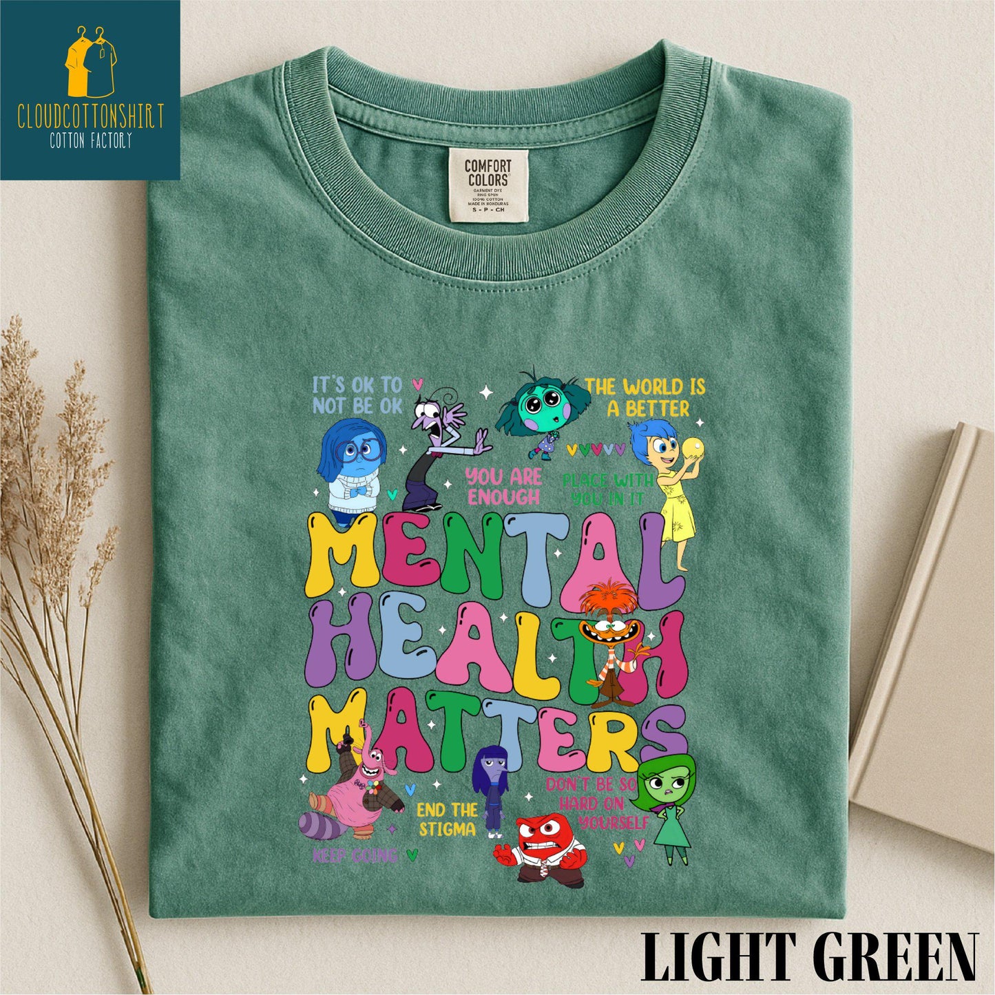 Mental Health Matters Shirt, Inside Out Sweatshirt, It's Okay To Feel All The Feels Sweater, Comfort Colors T-Shirt