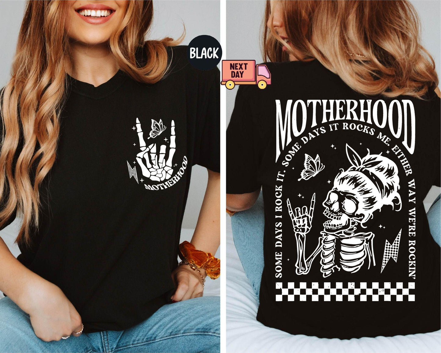 Motherhood Sometimes I Rock It Sometimes It Rocks Me Shirt, Mama Shirt, Mom Shirt, Rocker Mom Gifts, Mothers Day Gift, Gift