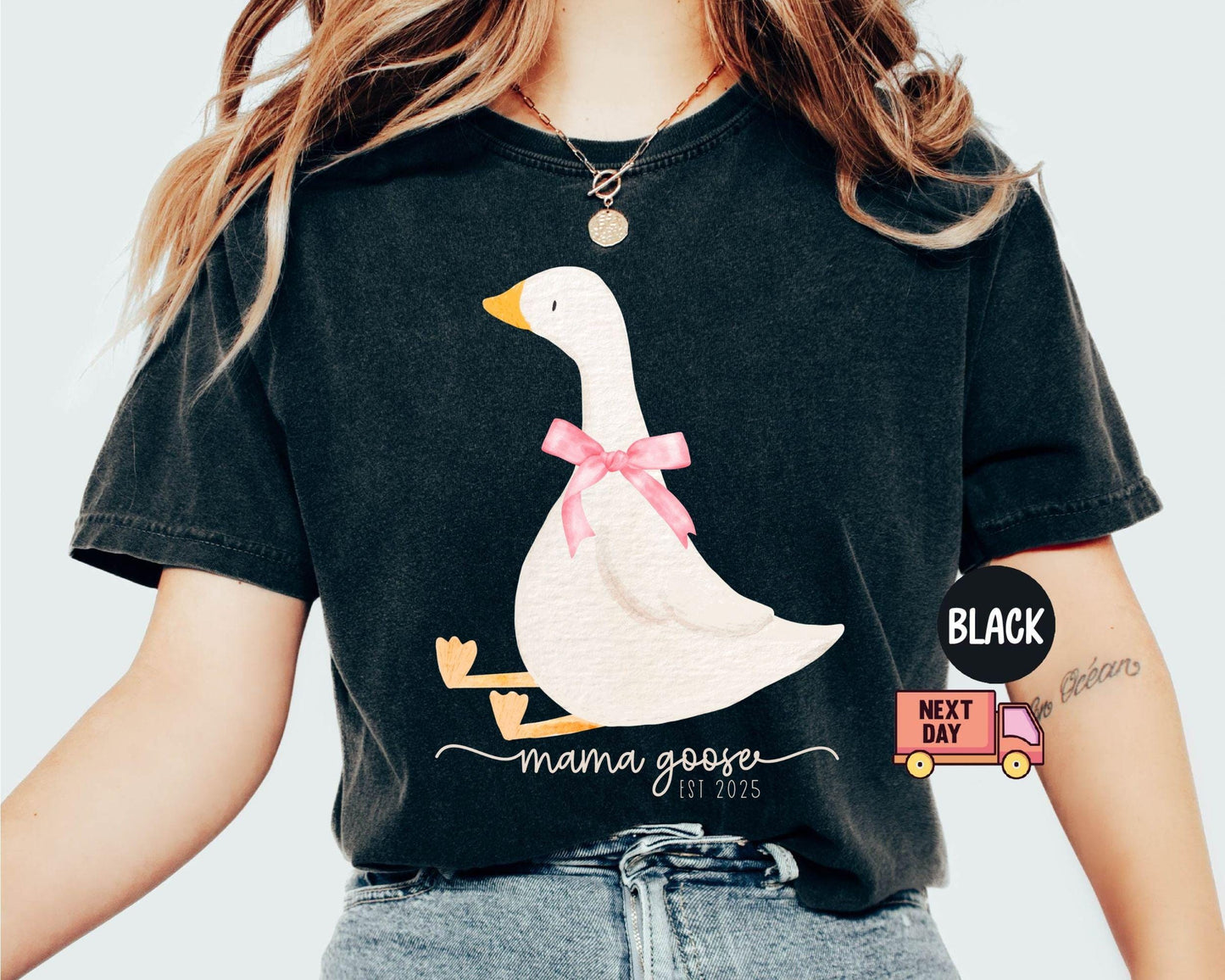 Coquette Mama Goose Shirt, Silly Goose Shirt for Mom, Goose Shirt,Mother's Day Shirt,Cute Mom Shirt,Funny Mama Shirt,Mom Tee