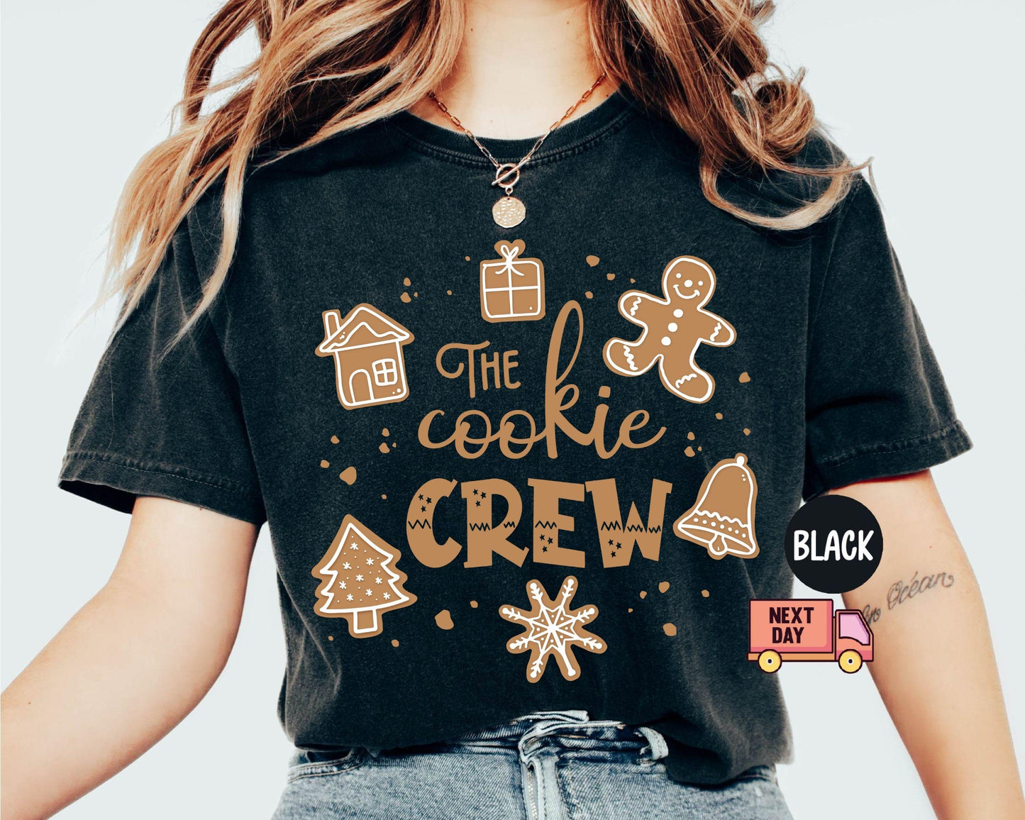 The Cookie Crew Shirt, Christmas Cookie Tee, Cookies Shirt, Christmas Baking Crew Shirt, Gifts for Mom Christmas, Gift