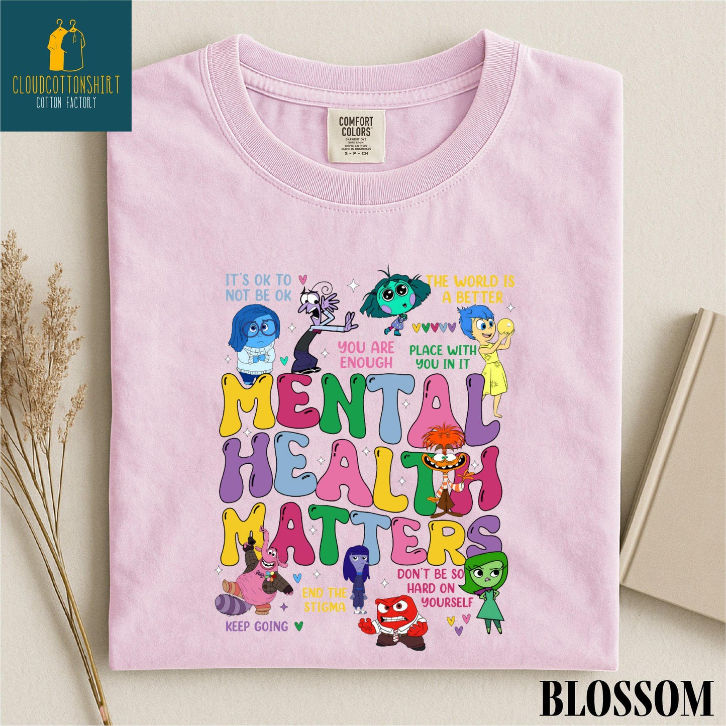 Mental Health Matters Shirt, Inside Out Sweatshirt, It's Okay To Feel All The Feels Sweater, Comfort Colors T-Shirt