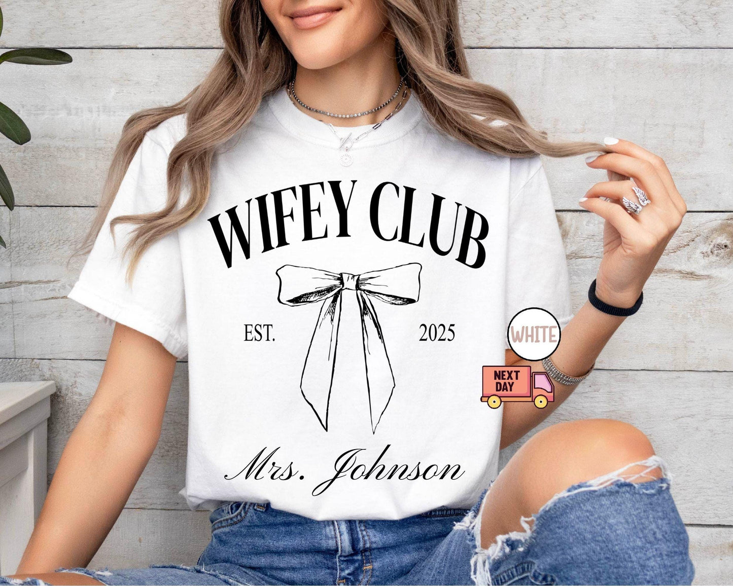 Custom Wifey Tshirt, Fiance Shirt, New Wife Gift, Coquette Wifey Shirt, Engagement Gift, Engagement Announcement, Bride Shirt