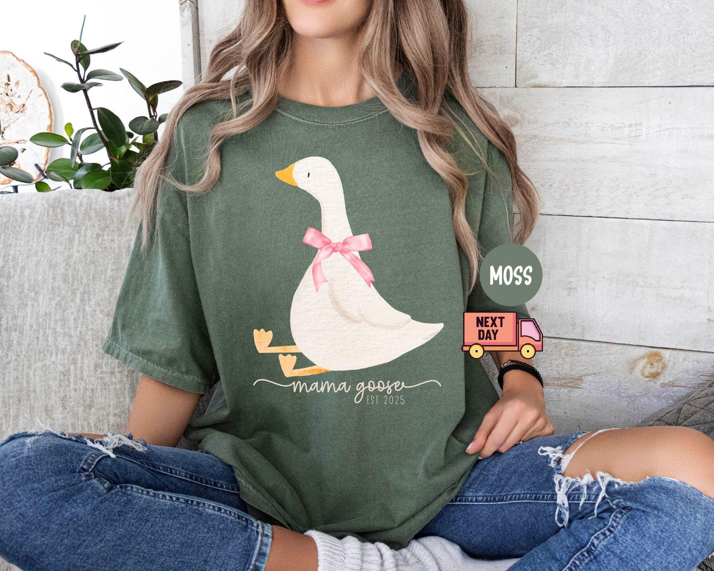 Coquette Mama Goose Shirt, Silly Goose Shirt for Mom, Goose Shirt,Mother's Day Shirt,Cute Mom Shirt,Funny Mama Shirt,Mom Tee