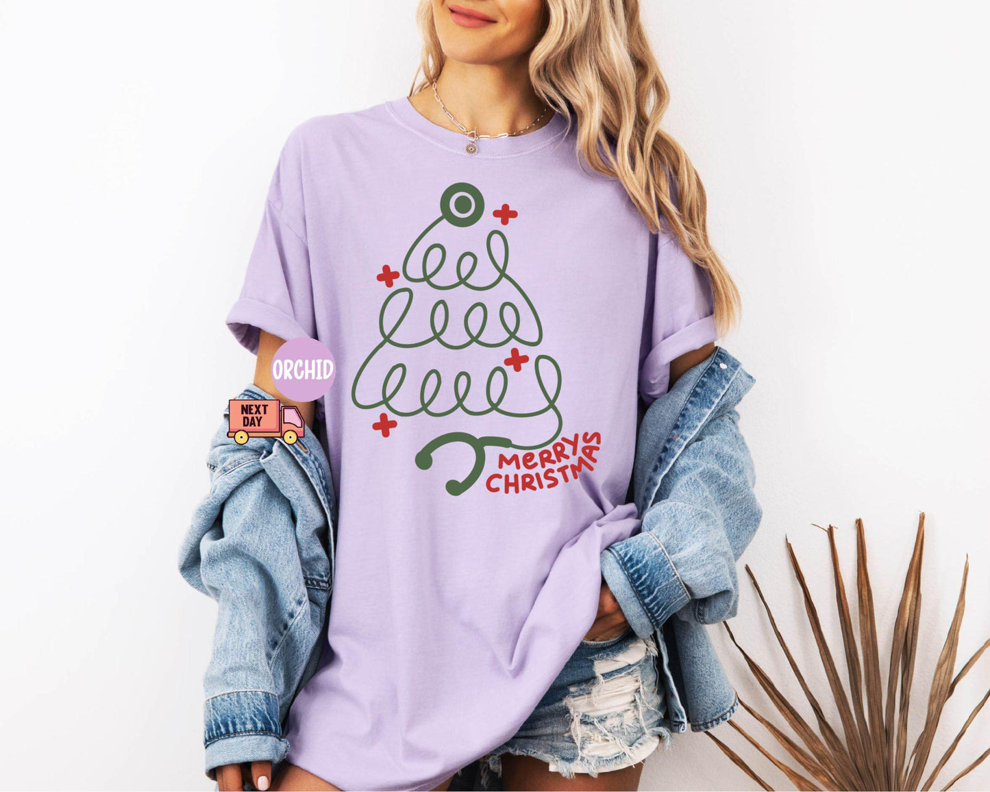 Merry Christmas Stethoscope Shirt, Christmas crewneck, CNA gift, Christmas Gift, Nurse Holidays Gift, Xmas Shirt for Medical Worker, Nurse