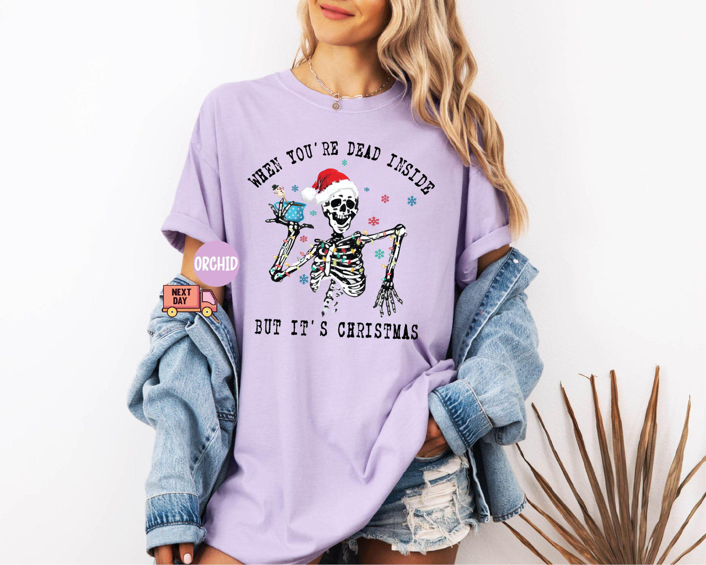 When You're Dead Shirt,Christmas Gift,Christmas Crew Shirts,Christmas Skeleton TShirt,Holiday Gifts,Christmas Shirt,Santa Tee