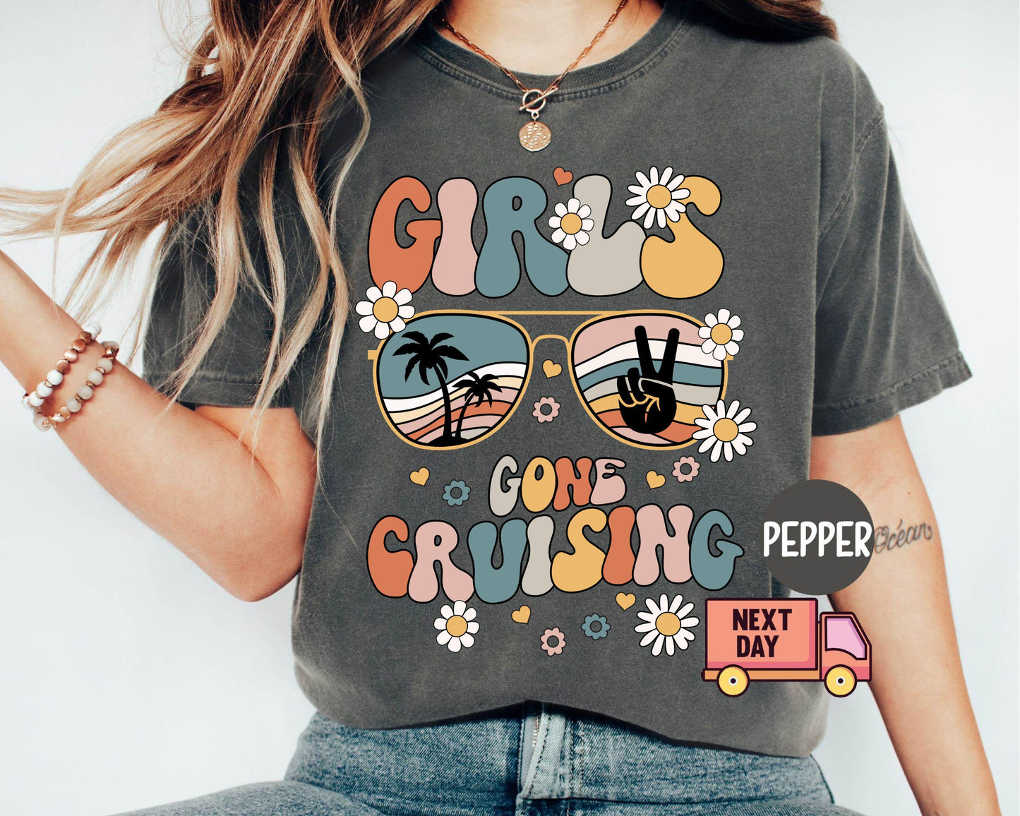 Girls Gone Cruising T-shirt, Cruise Matching Shirt, Girls Cruise Vacation Outfit, Friends Cruise Trip Tee, Matching Cruise Girls Trip Gift