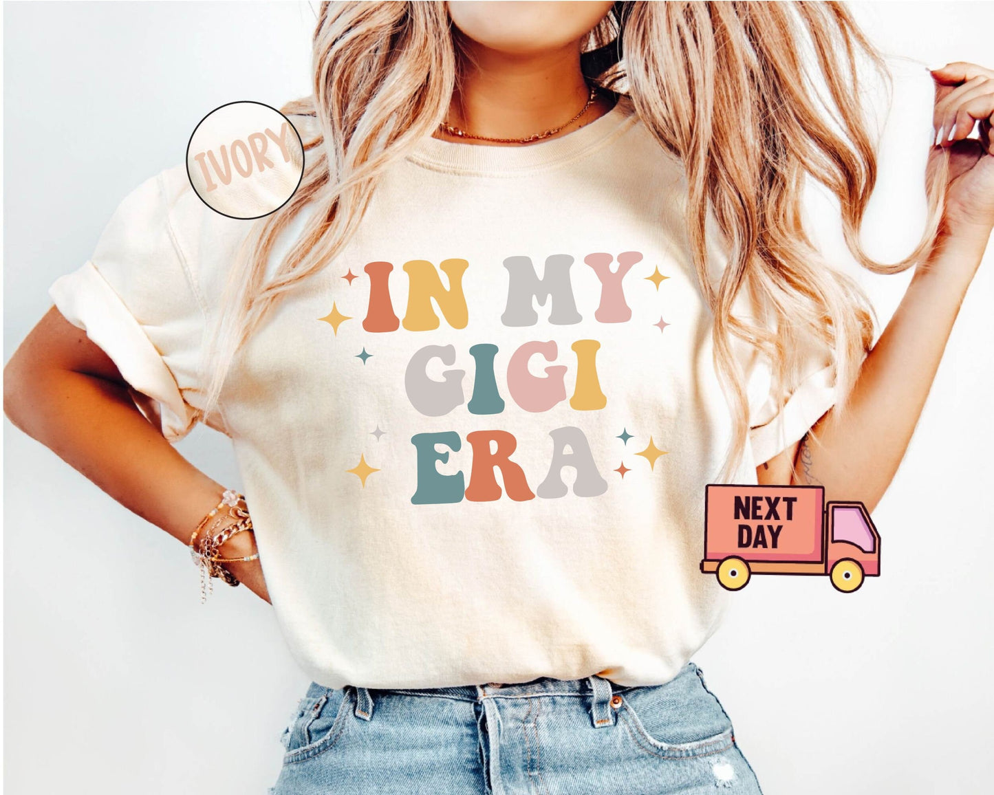 In My Gigi Era Shirt, Comfort Color Shirt, Gigi Shirt, Funny Gigi Shirt, Grandma Shirt,Gift for Grandma,Proud New Grandma Shirt,Grandma Gift
