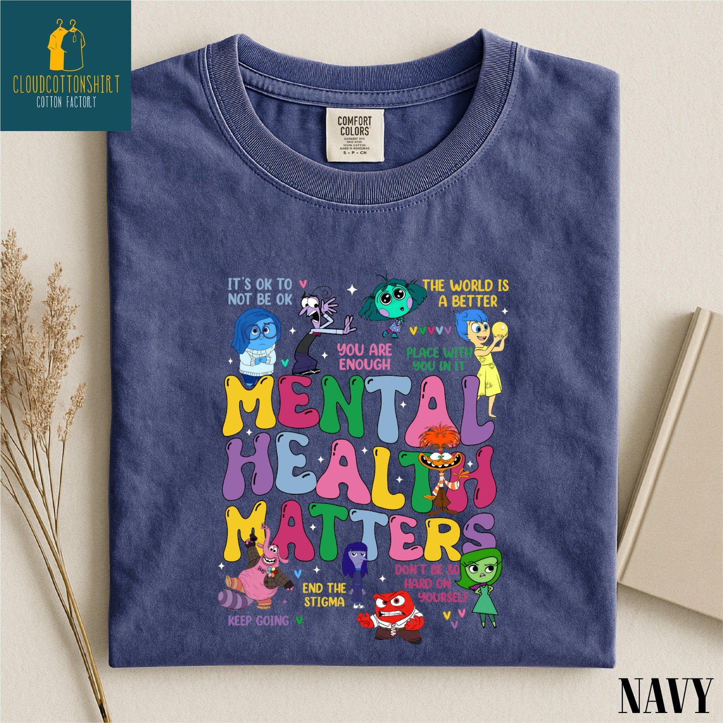 Mental Health Matters Shirt, Inside Out Sweatshirt, It's Okay To Feel All The Feels Sweater, Comfort Colors T-Shirt