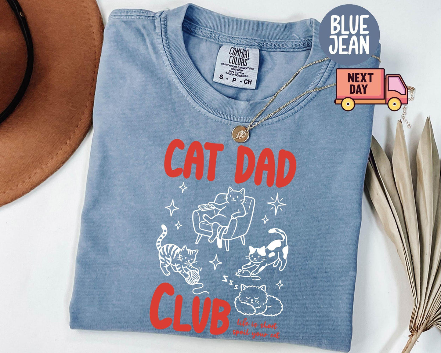 Cat Dad Shirt, Funny Cat Lover Shirt, Cat Dad Club Tee, Gift for Cat Lover, Cat Owner Shirt, Pet Dad Graphic Tee