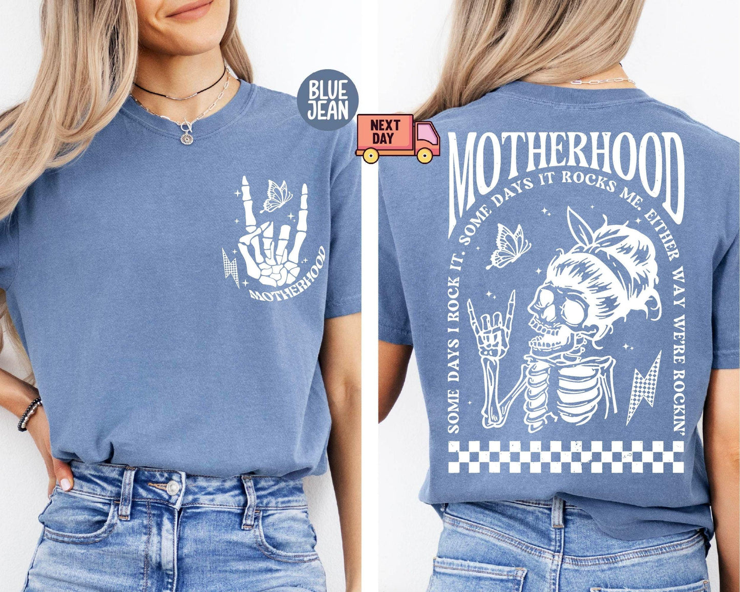 Motherhood Sometimes I Rock It Sometimes It Rocks Me Shirt, Mama Shirt, Mom Shirt, Rocker Mom Gifts, Mothers Day Gift, Gift