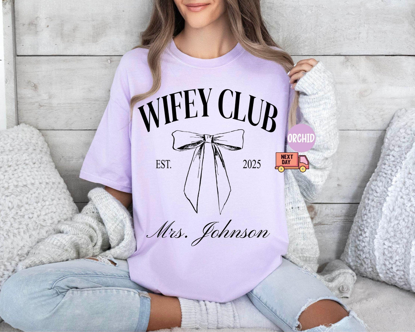 Custom Wifey Tshirt, Fiance Shirt, New Wife Gift, Coquette Wifey Shirt, Engagement Gift, Engagement Announcement, Bride Shirt