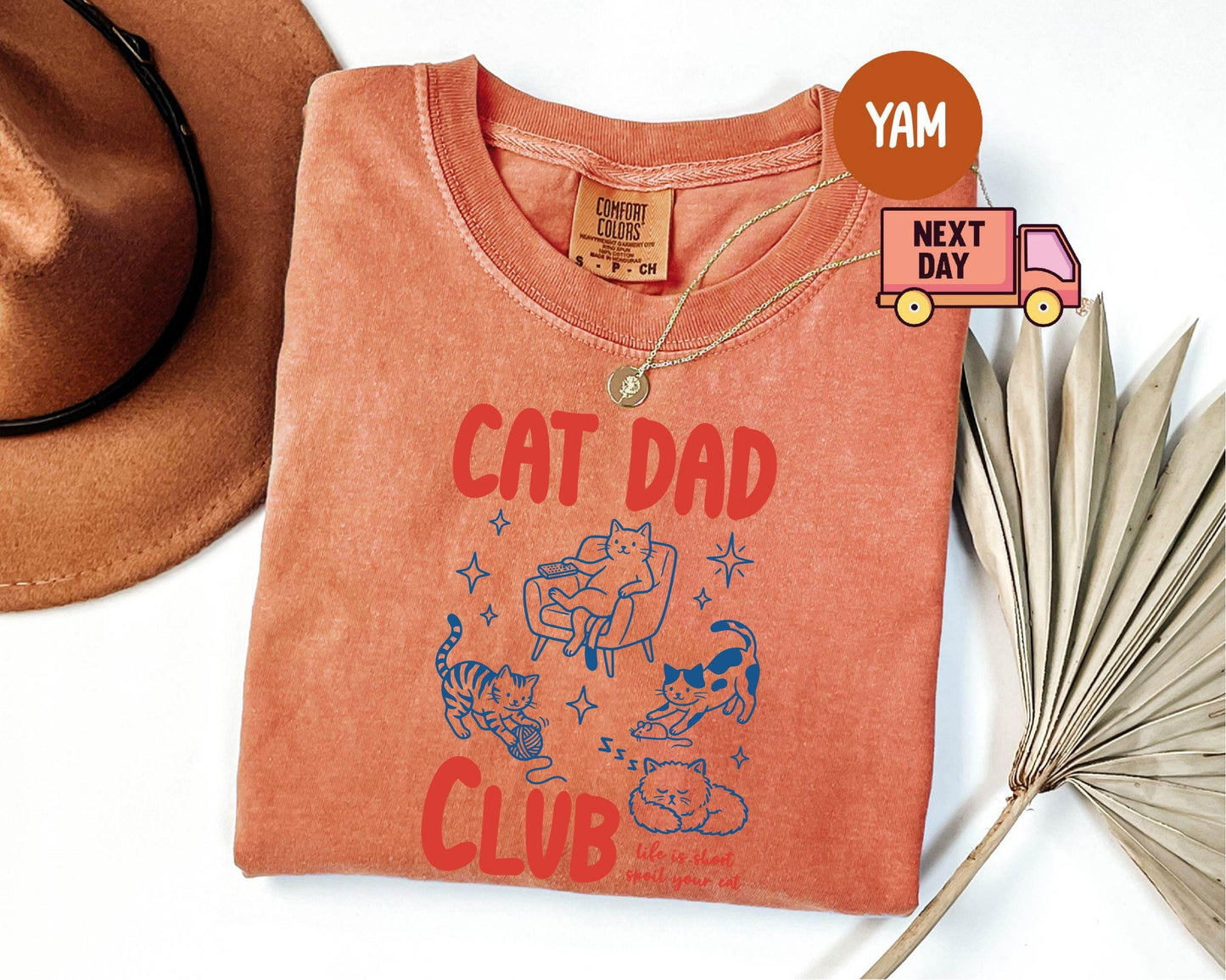 Cat Dad Shirt, Funny Cat Lover Shirt, Cat Dad Club Tee, Gift for Cat Lover, Cat Owner Shirt, Pet Dad Graphic Tee