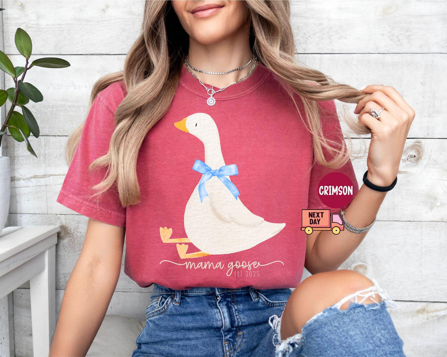 Coquette Mama Goose Shirt, Silly Goose Shirt for Mom, Goose Shirt,Mother's Day Shirt,Cute Mom Shirt,Funny Mama Shirt,Mom Tee