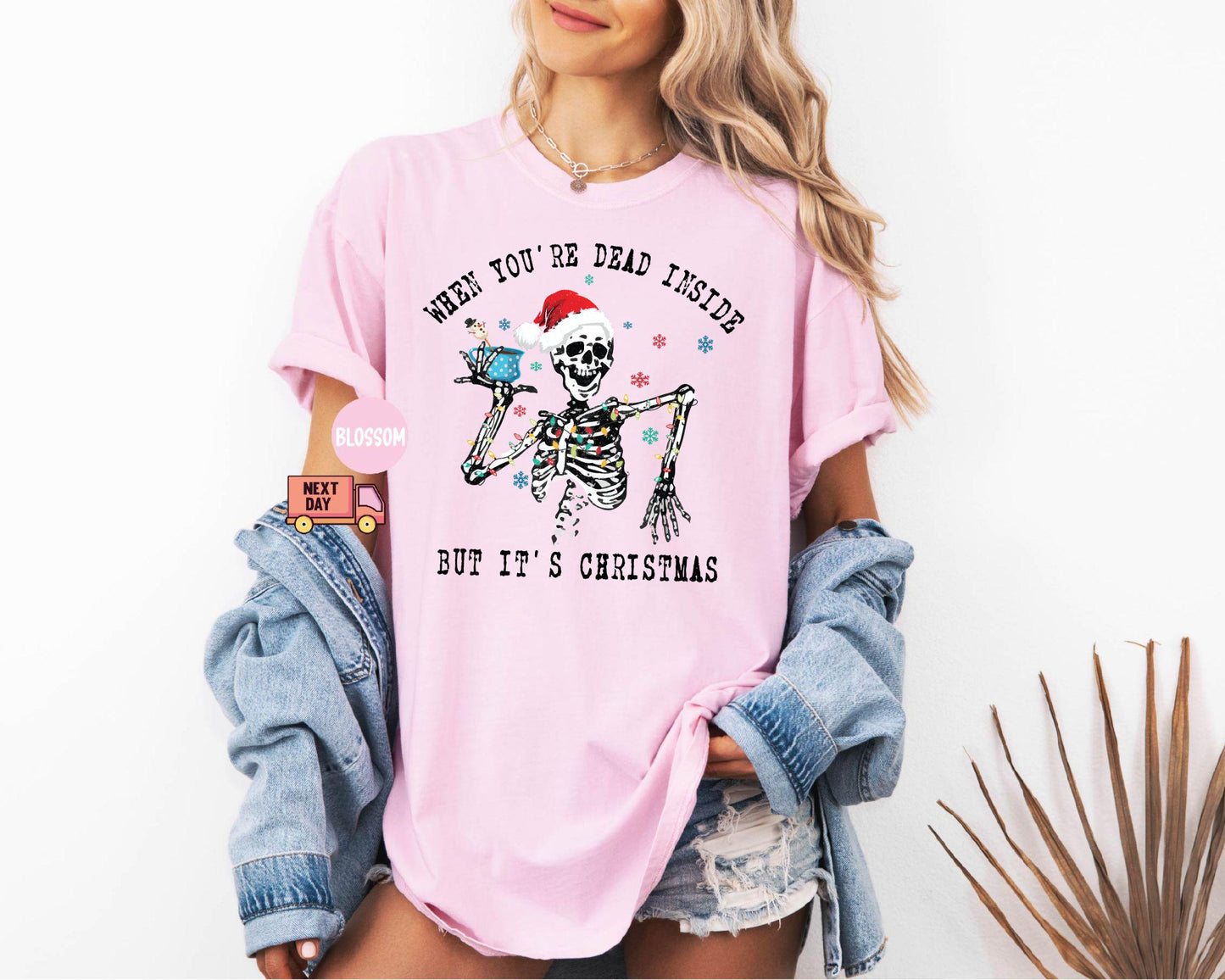 When You're Dead Shirt,Christmas Gift,Christmas Crew Shirts,Christmas Skeleton TShirt,Holiday Gifts,Christmas Shirt,Santa Tee