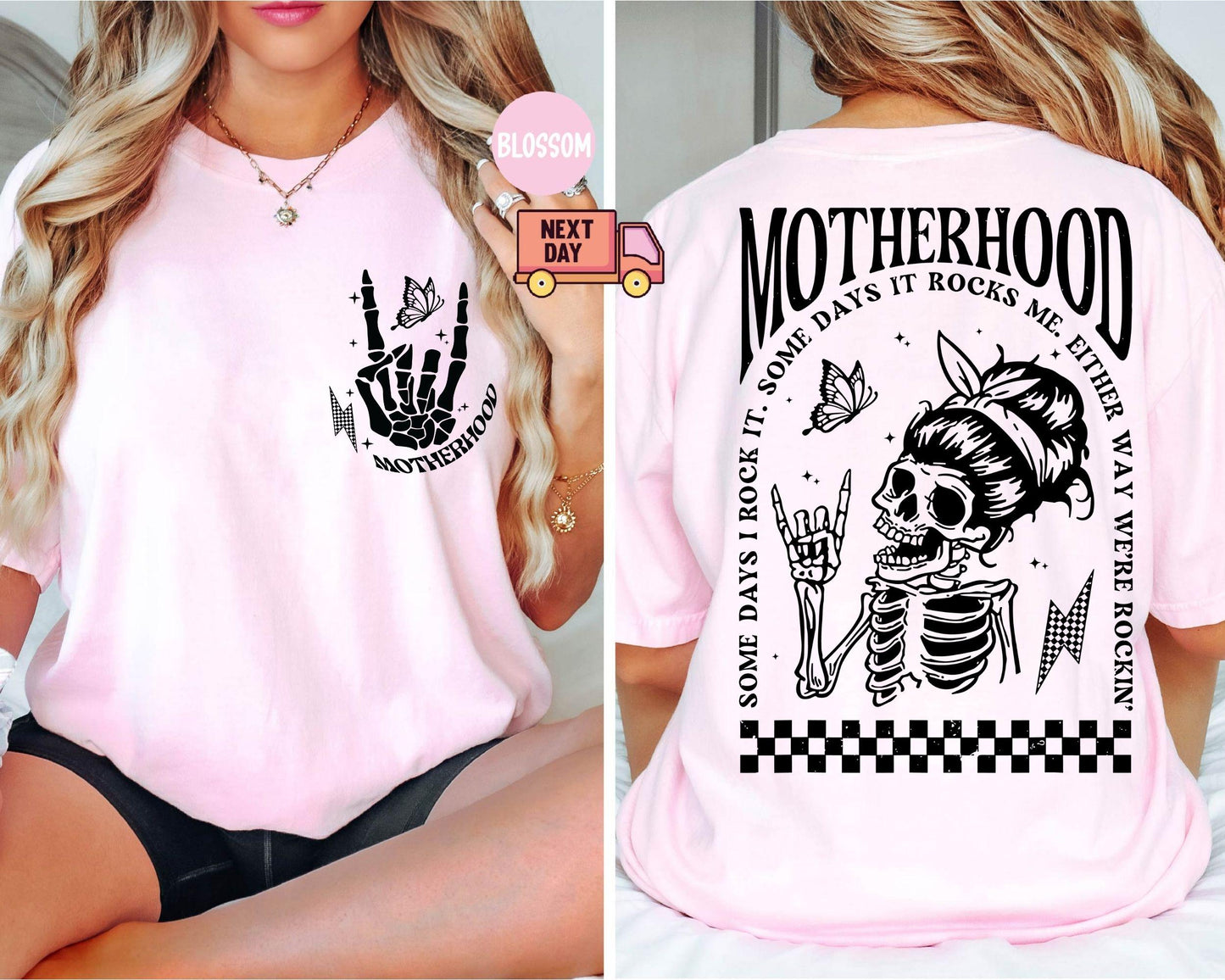 Motherhood Sometimes I Rock It Sometimes It Rocks Me Shirt, Mama Shirt, Mom Shirt, Rocker Mom Gifts, Mothers Day Gift, Gift
