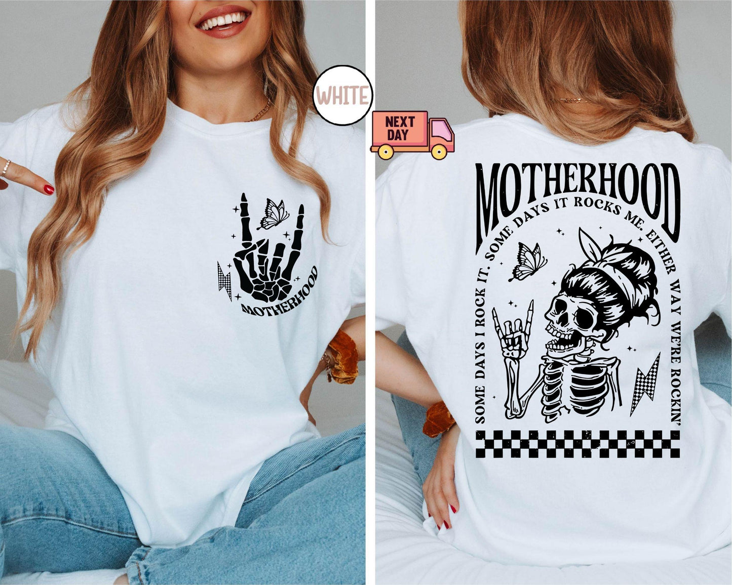 Motherhood Sometimes I Rock It Sometimes It Rocks Me Shirt, Mama Shirt, Mom Shirt, Rocker Mom Gifts, Mothers Day Gift, Gift