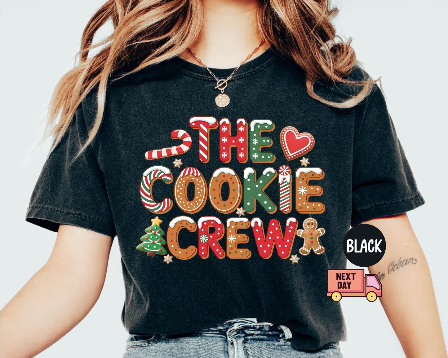 The Cookie Crew Shirt, Christmas Cookie Crew Shirt, Cute Cookies Shirt, Christmas Baking Crew Shirt, Gifts for Mom Christmas