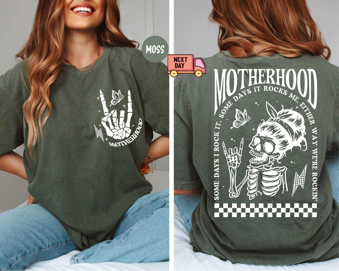 Motherhood Sometimes I Rock It Sometimes It Rocks Me Shirt, Mama Shirt, Mom Shirt, Rocker Mom Gifts, Mothers Day Gift, Gift