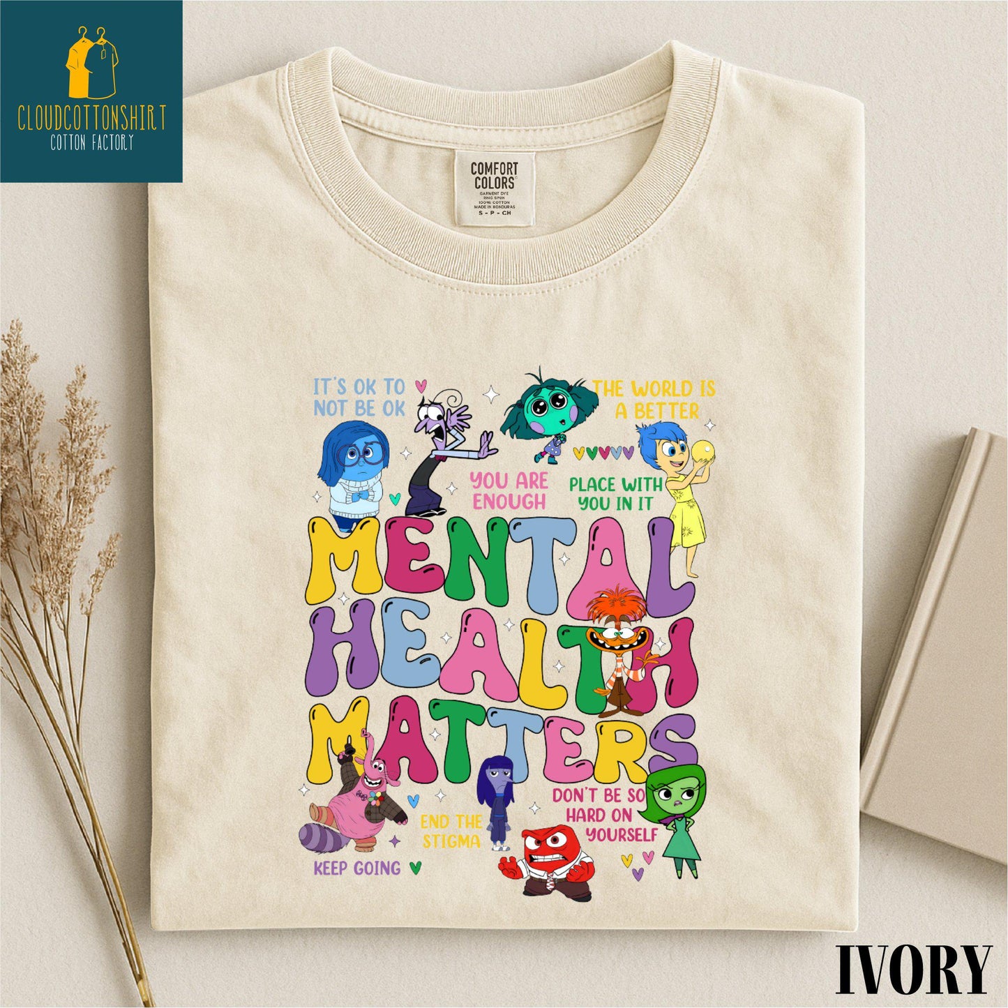 Mental Health Matters Shirt, Inside Out Sweatshirt, It's Okay To Feel All The Feels Sweater, Comfort Colors T-Shirt