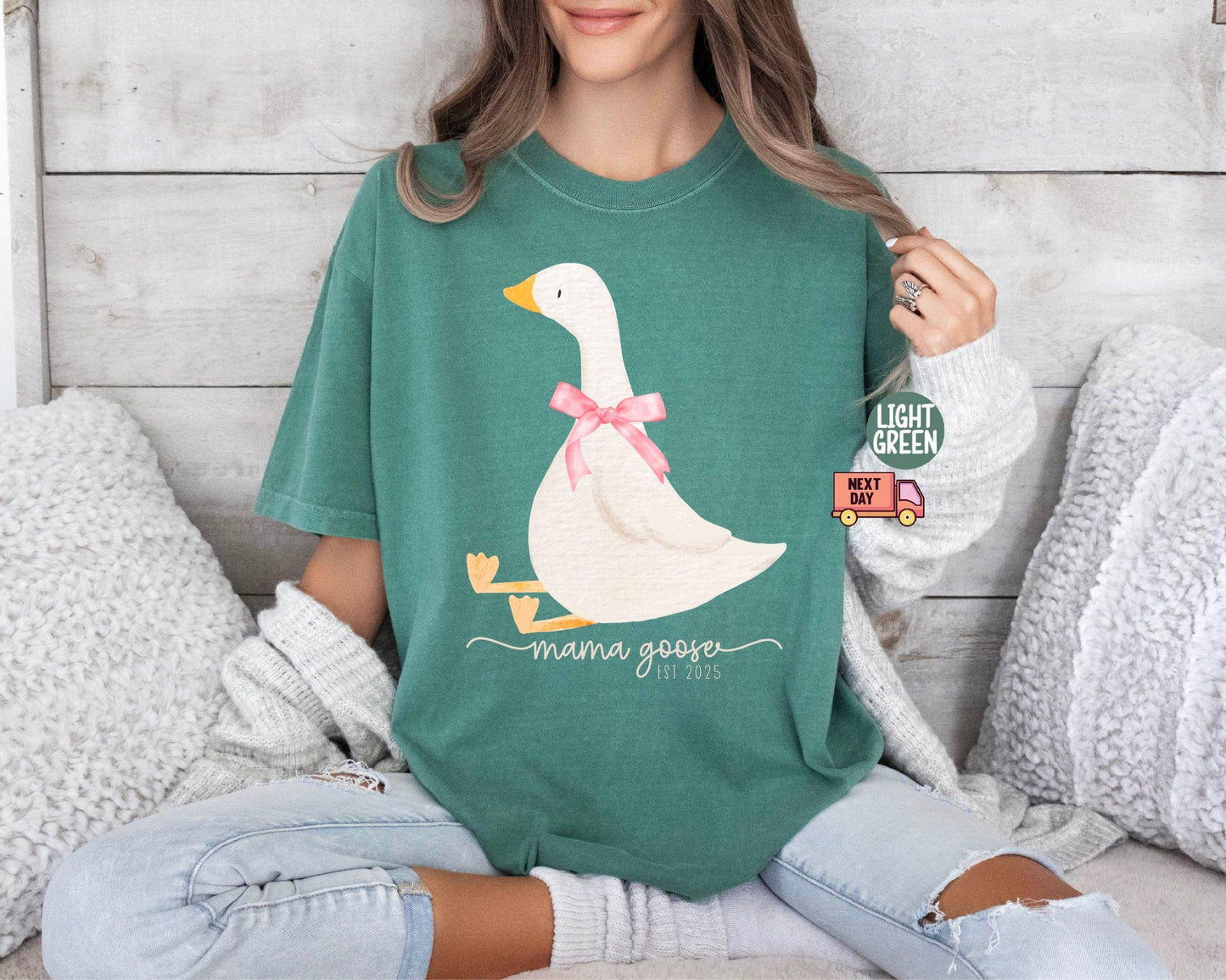 Coquette Mama Goose Shirt, Silly Goose Shirt for Mom, Goose Shirt,Mother's Day Shirt,Cute Mom Shirt,Funny Mama Shirt,Mom Tee